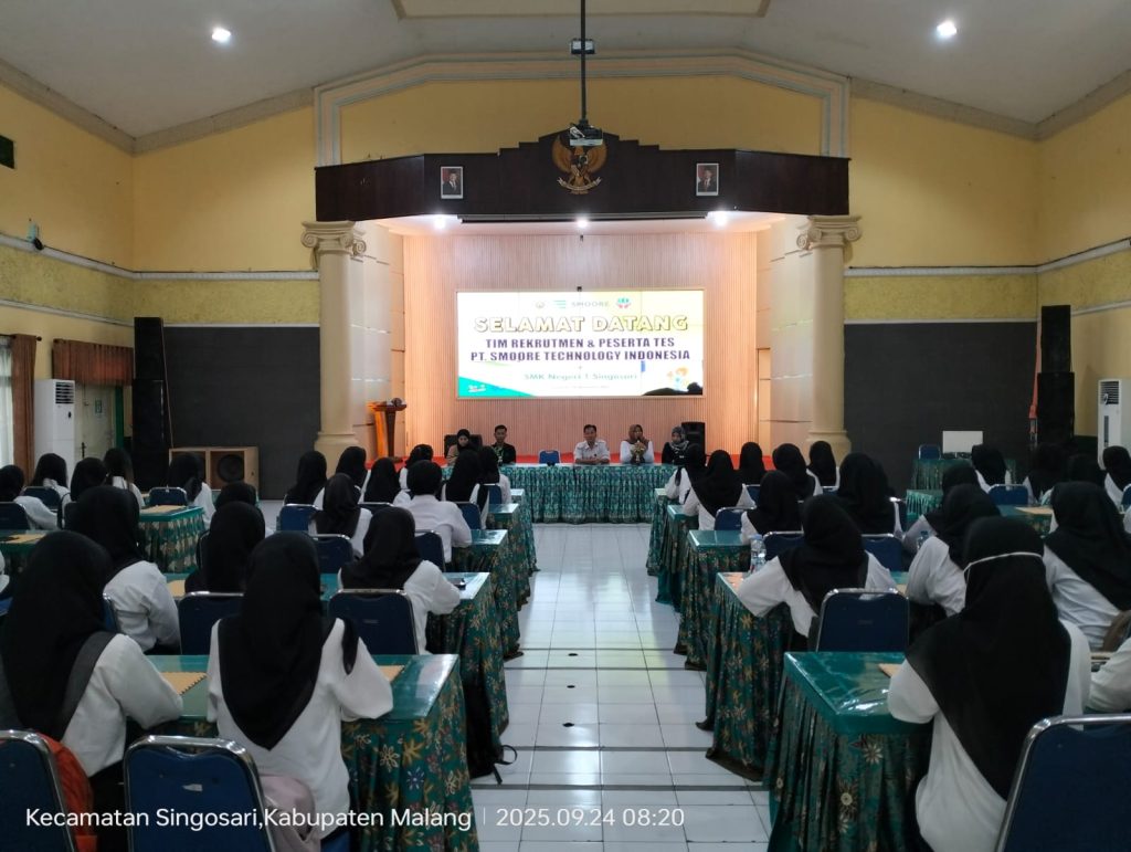 Gandeng Dunia Industri, SMKN 1 Singosari Fasilitasi Rekrutmen  PT. Smoore Technology Indonesia