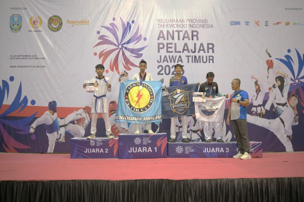 Kembali Berprestasi, Armand Nibras Arika Putra Raih Juara 1 Kejuaraan Provinsi (Kejurprov) Taekwondo Indonesia Antar Pelajar Jawa Timur 2025