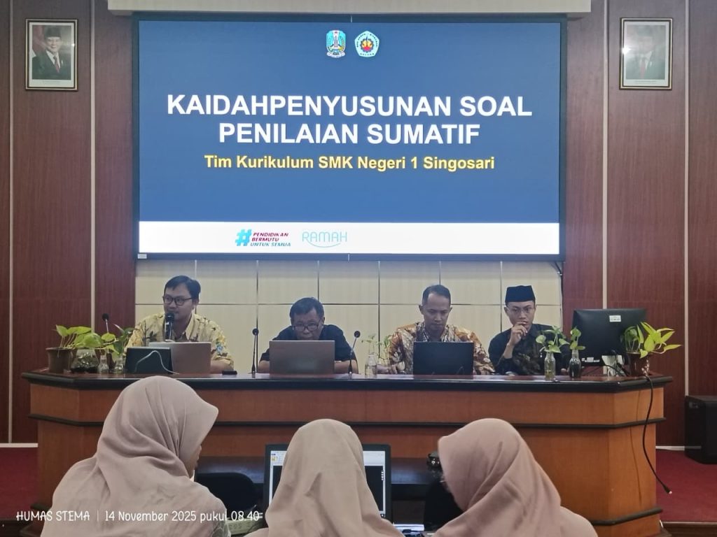 PENYELENGGARAAN WORKSHOP PENYUSUNAN SOAL PENILAIAN SUMATIF AKHIR SEMESTER (PSA) GANJIL DAN UJI PRAKTIK KEJURUAN