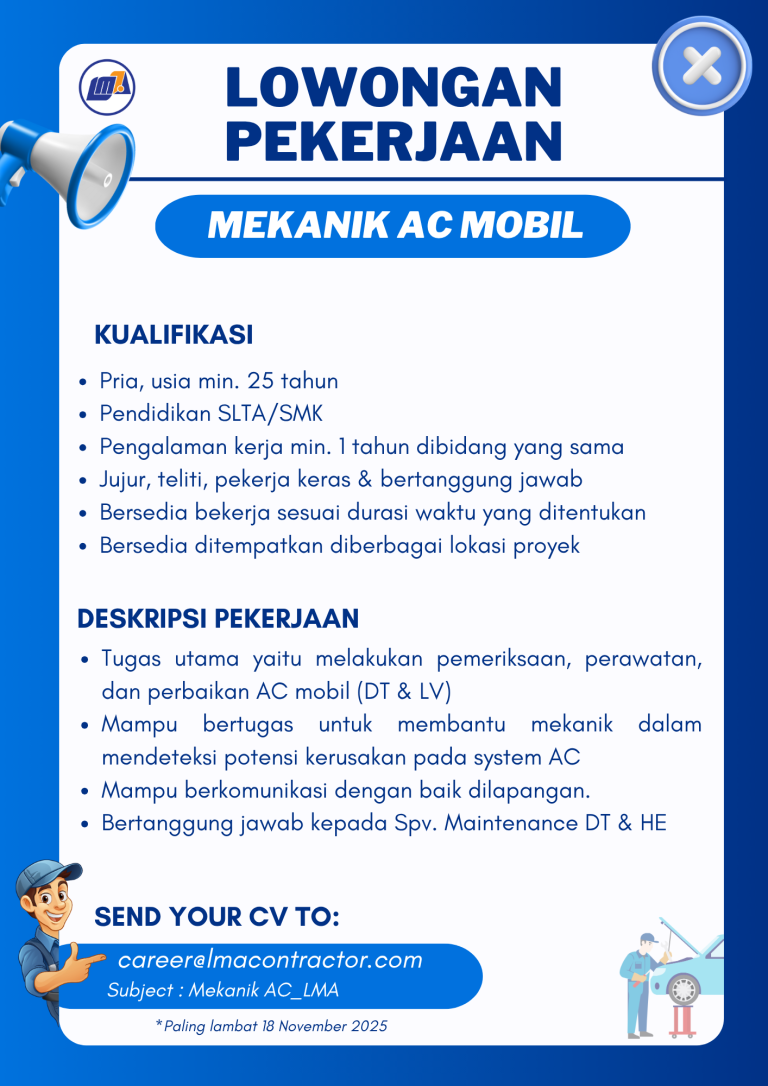 Mekanik AC Mobil PT. LMA DES