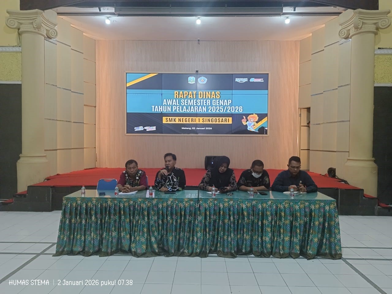 SMKN 1 Singosari Gelar Rapat Dinas Awal Semester Genap Tahun Pelajaran 2025/2026