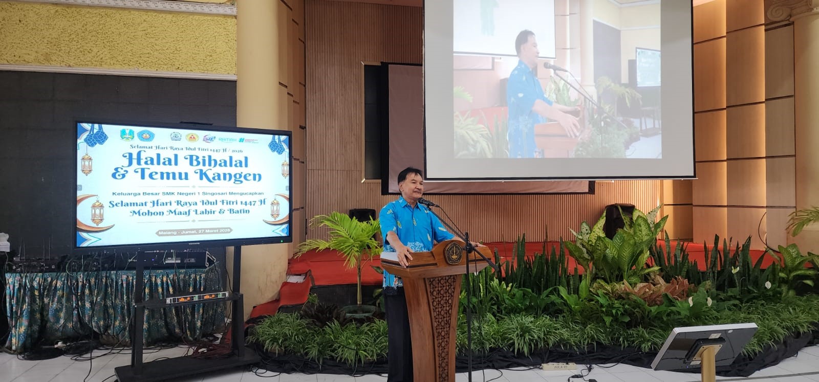 Halal Bihalal Keluarga Besar SMKN 1 Singosari, Pererat Silaturahmi Pasca Idul Fitri