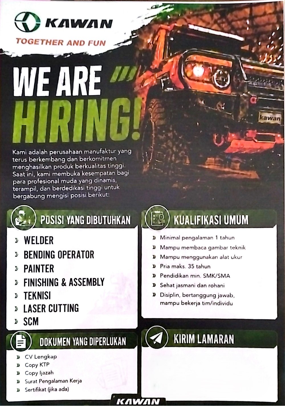 PT. KAWAN EQUIPMENT INDONESIA